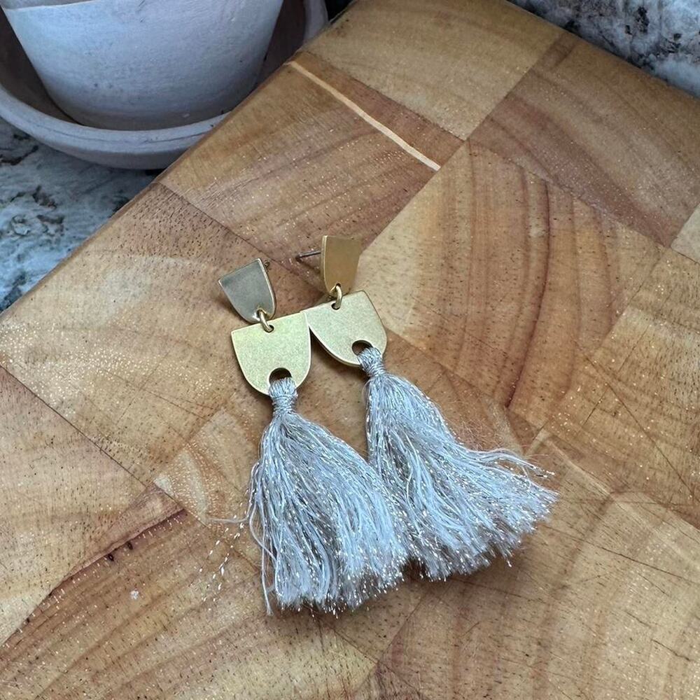 Unbranded Women's Earrings Gold Tassel Post Boho Earrings